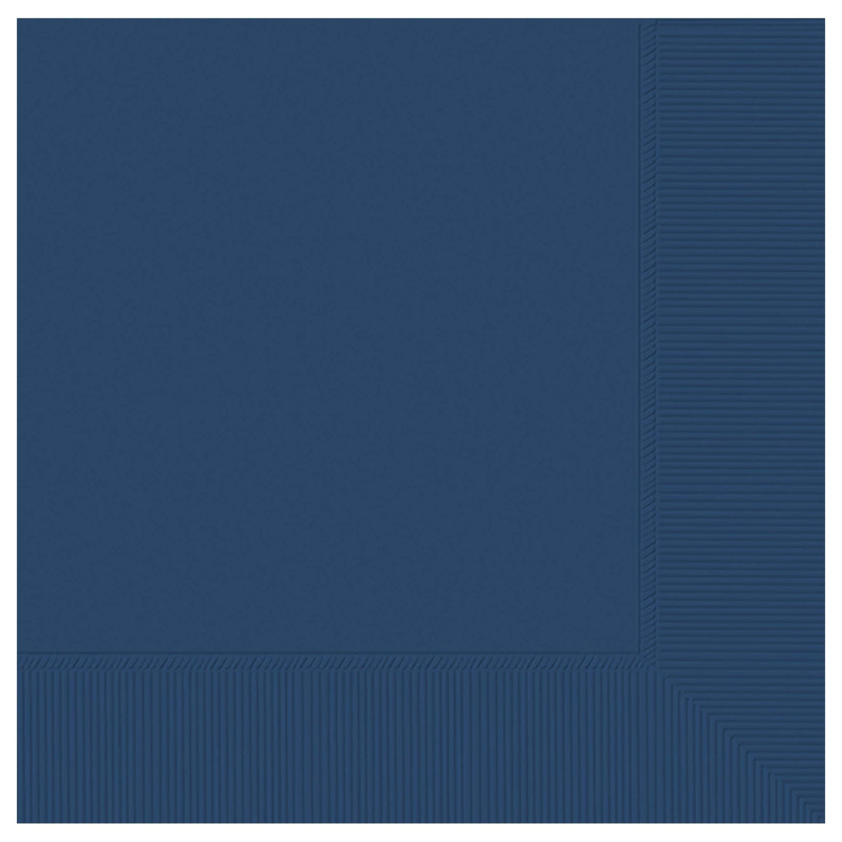 Navy Flag Blue 2-Ply Beverage Napkins, 50 Count