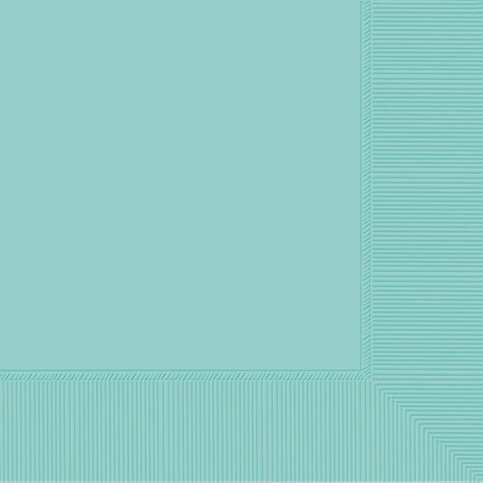 Beverage Napkins, 40 Count. - Robin's-Egg Blue