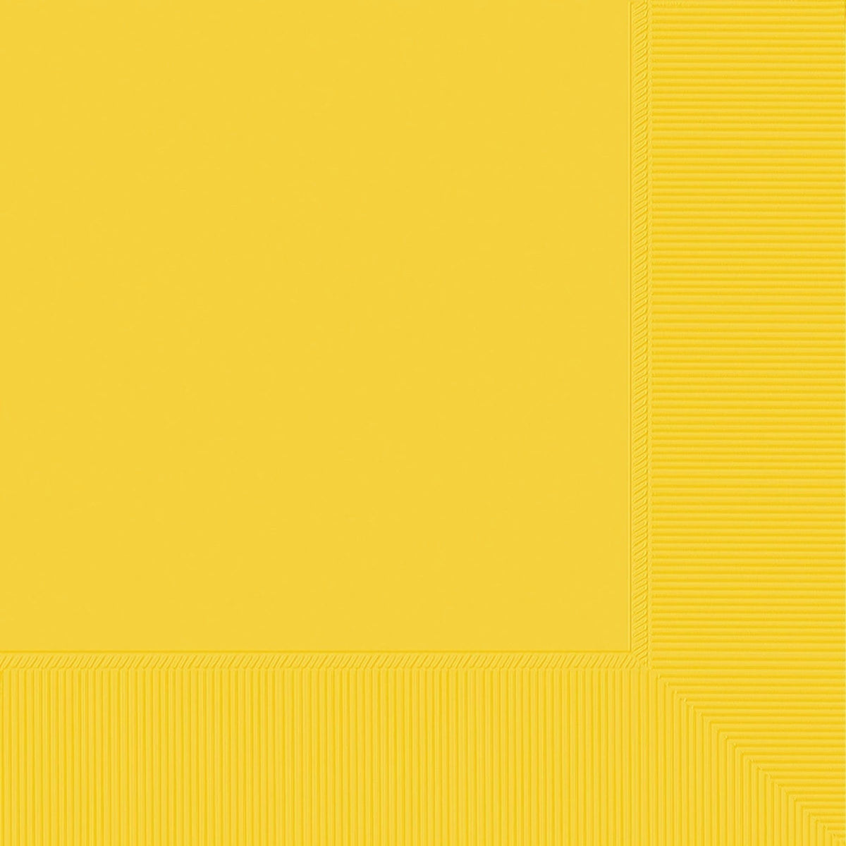Beverage Napkins, 40 Count. - Yellow Sunshine