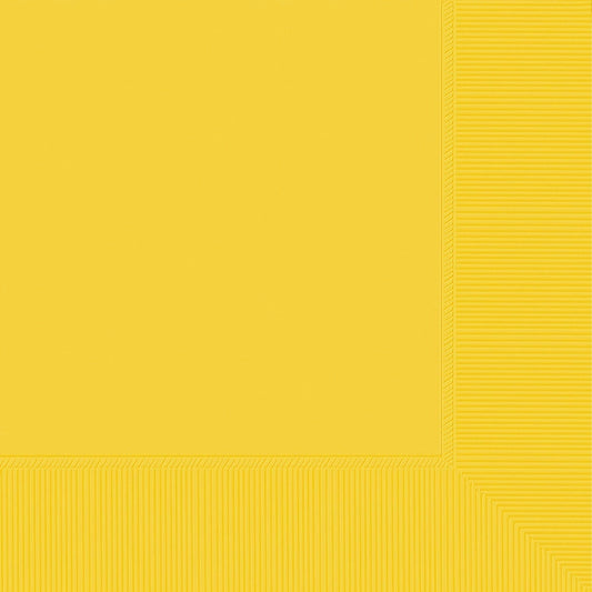 Beverage Napkins, 40 Count. - Yellow Sunshine