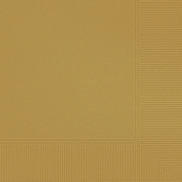 Dinner Napkins, 40 Count. - Gold