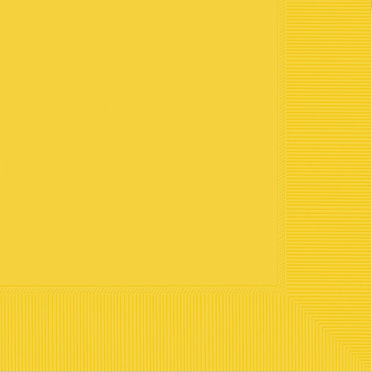 Dinner Napkins, 40 Count. - Yellow Sunshine