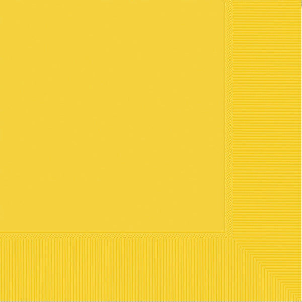 Dinner Napkins, 40 Count. - Yellow Sunshine