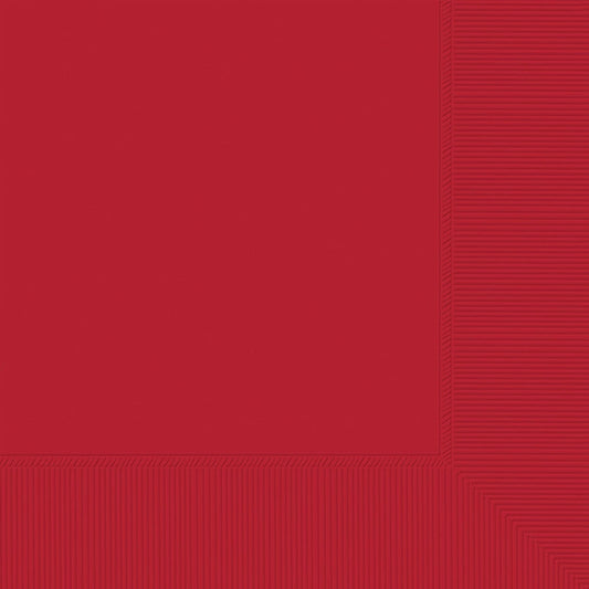 Luncheon Napkins, 40 Count. - Apple Red