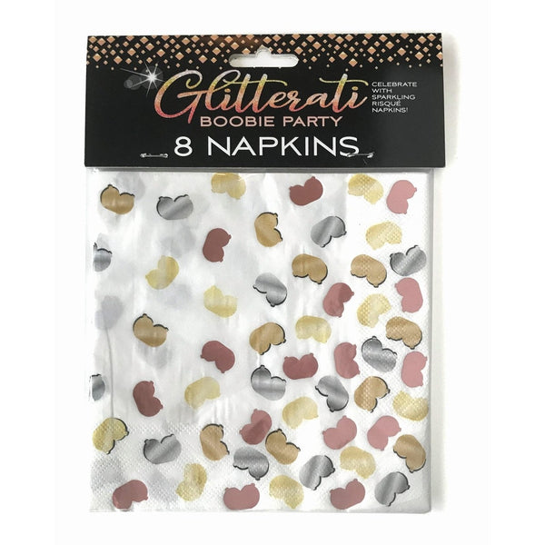 Lunch Napkin - Glitterati Boobie Party