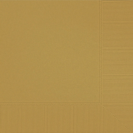 Luncheon Napkins, 40 Count. - Gold