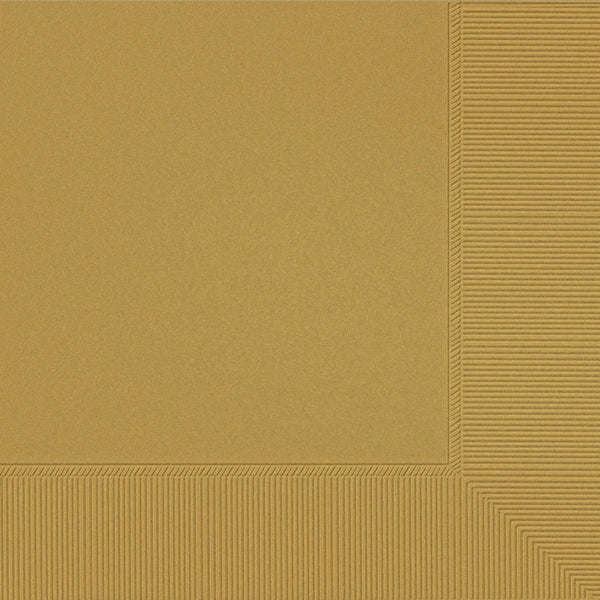 Luncheon Napkins, 40 Count. - Gold