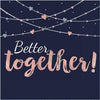 Navy Bride Luncheon Napkins - Hot-Stamped