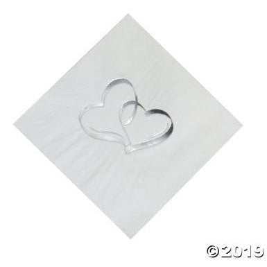 Lunch Napkin - Two Hearts, 50/Pkg