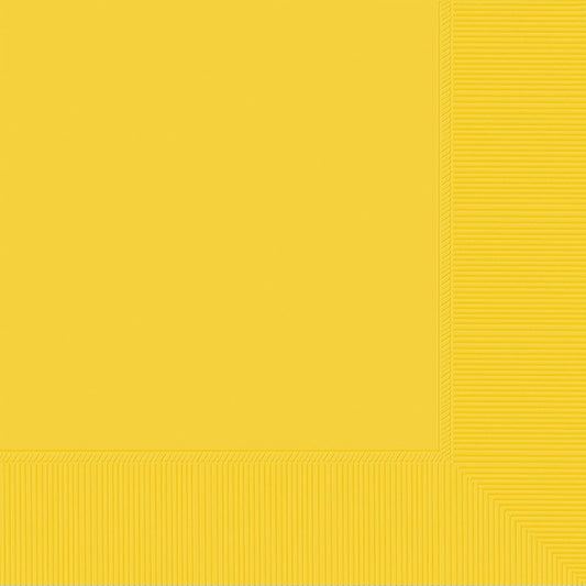 Luncheon Napkins, 40 Count. - Yellow Sunshine