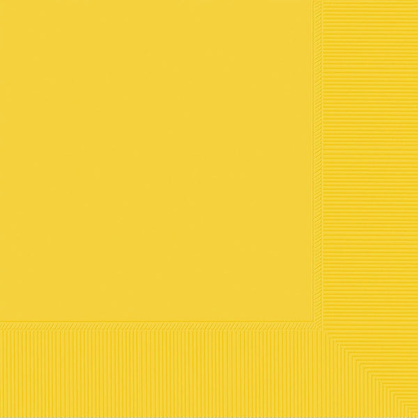 Luncheon Napkins, 40 Count. - Yellow Sunshine