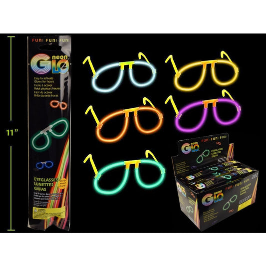 Neon Glo Eye-Glasses, 5 Col.,
