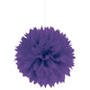 New Purple Fluffy Paper Decorations