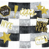 New Year's Fringe Backdrop W/Cutouts