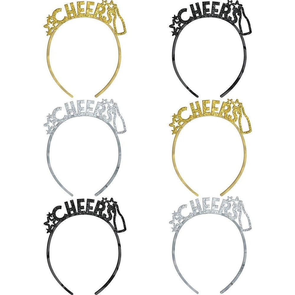 New Year's Headbands - Black, Silver, Gold