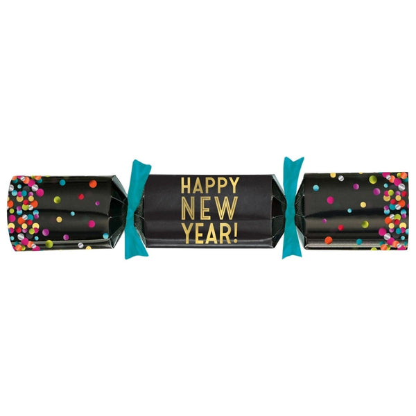 New Years Crackers Colorful Confetti