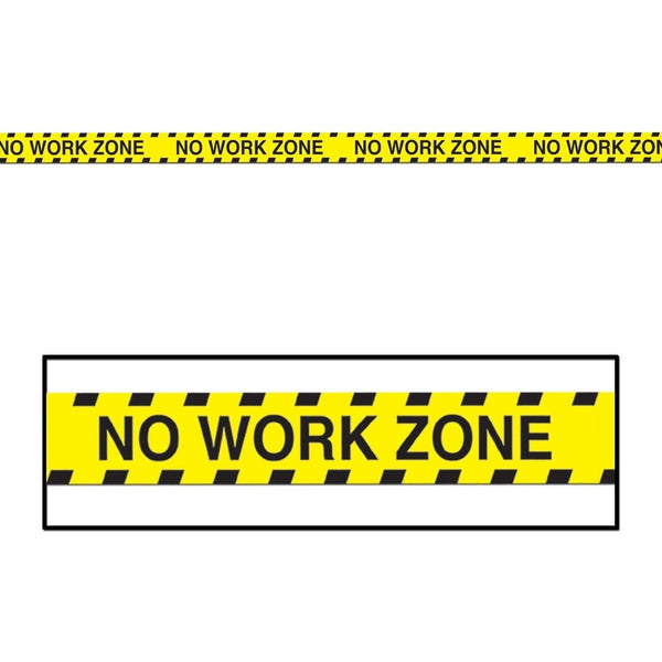 No Work Zone Party Tape All-Weather Poly Material