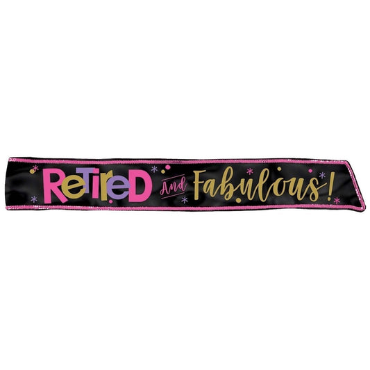 Officially Retired Fabric Sash
