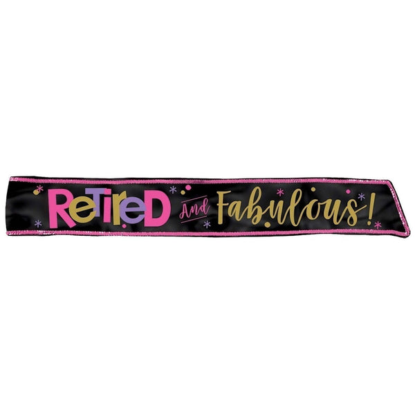Officially Retired Fabric Sash