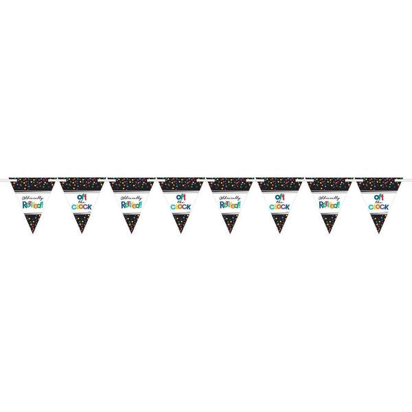 Officially Retired Pennant Banner