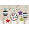 Officially Retired Value Pack Foil Swirl Decorations