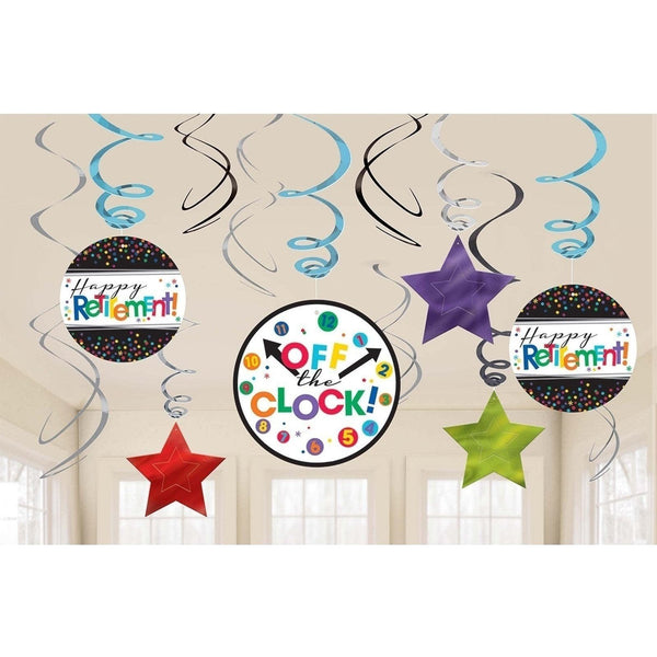 Officially Retired Value Pack Foil Swirl Decorations