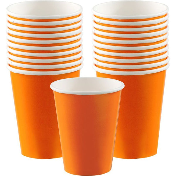 Orange Peel Paper Cups, 9Oz. 20 Count
