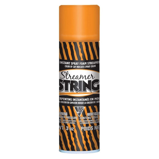Orange Streamer String 3Oz Silly String / Fun String