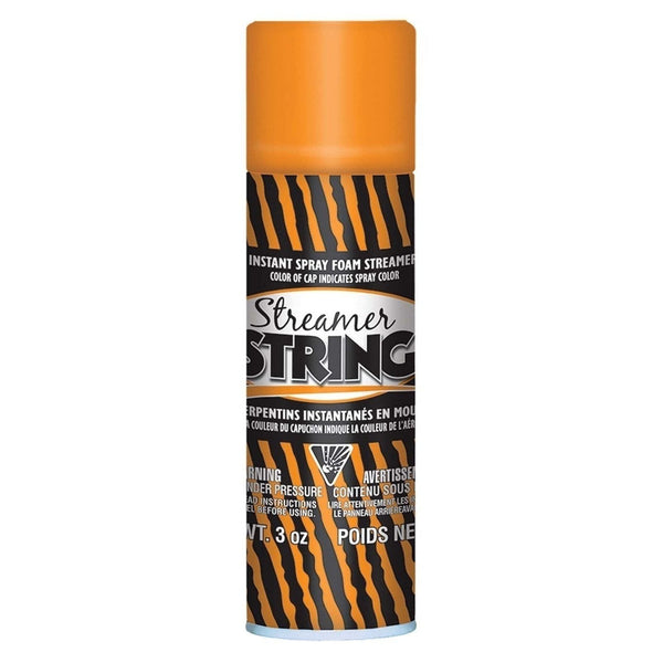 Orange Streamer String 3Oz Silly String / Fun String