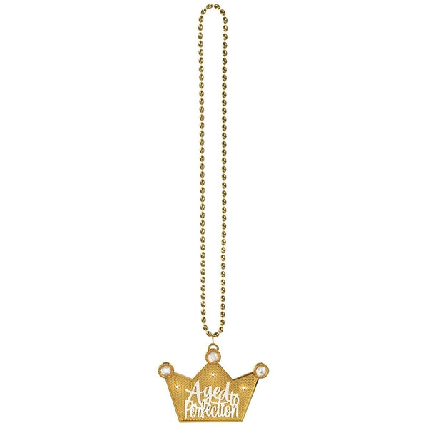 Over The Hill Golden Age Beaded Necklace