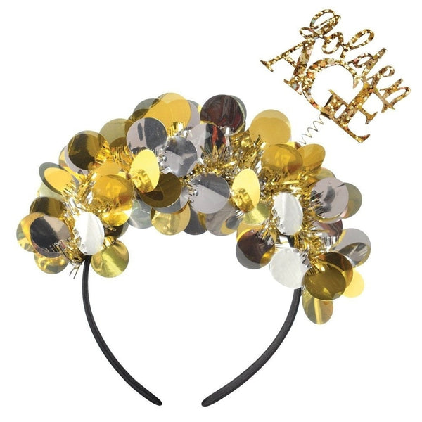 Over The Hill Golden Age Tinsel Headband