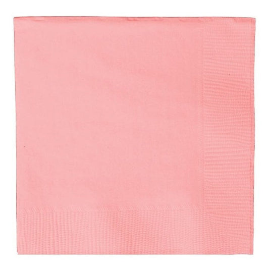 Pale Pink Value Solid Beverage Napkins