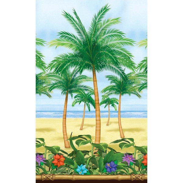 Palm Trees Scene Setter Room Roll
