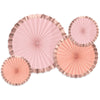 Paper Fans - Rose Gold/Blush