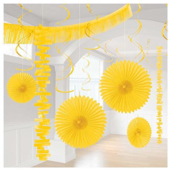 Paper And Plastic Decorating Kit Yellow Sunshine