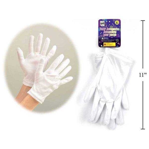 Party Gear White Costume Gloves