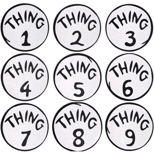 Patch Set Iron On Thing 1&2