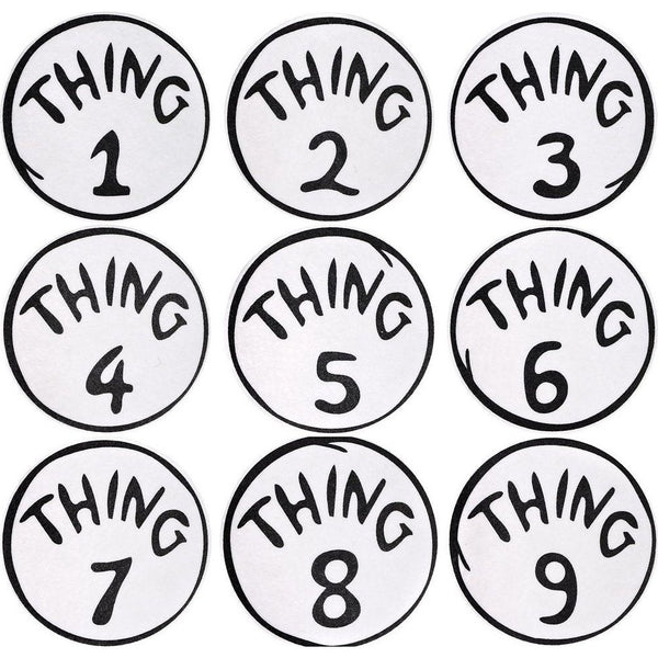 Patch Set Iron On Thing 1&2