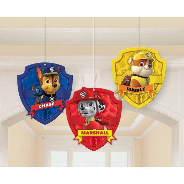 Paw Patrol Tm Honeycomb Decorations