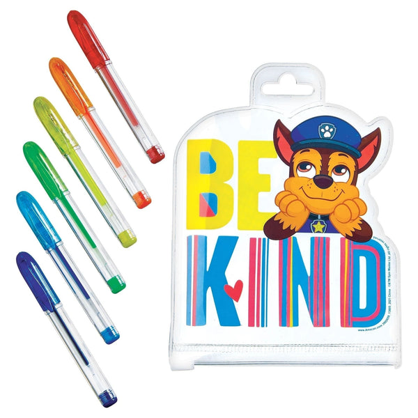 Paw Patrol Pouch With Gel Pens