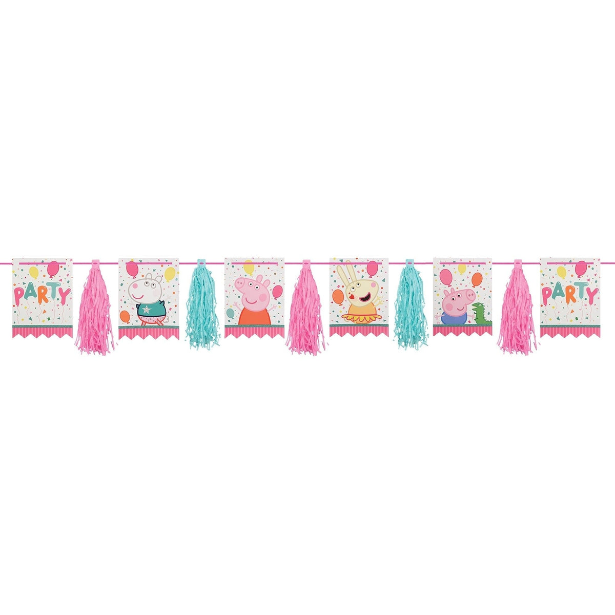 Peppa Pig Confetti Party Pennant Tassel Garland