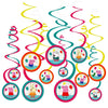 Peppa Pig Confetti Party Spiral Decoration Value Pack