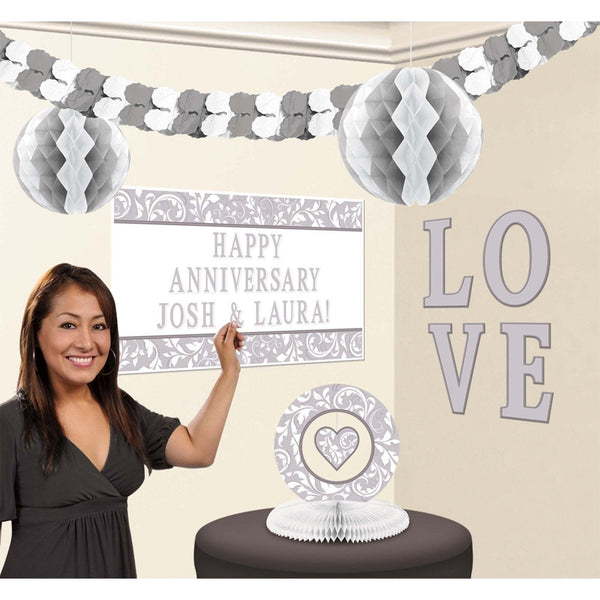 Personalized Decorating Kits-Silver Elegant Scroll