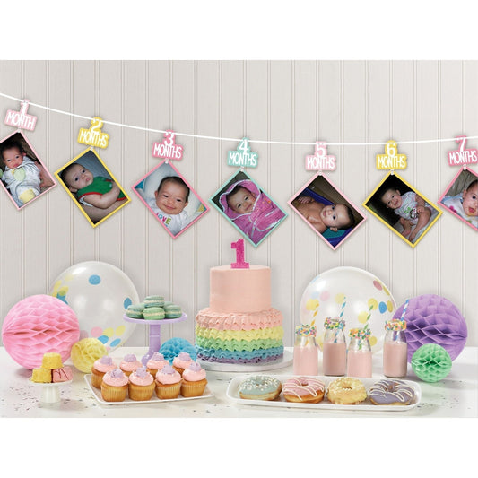 Photo Garland-1St Birthday Pink
