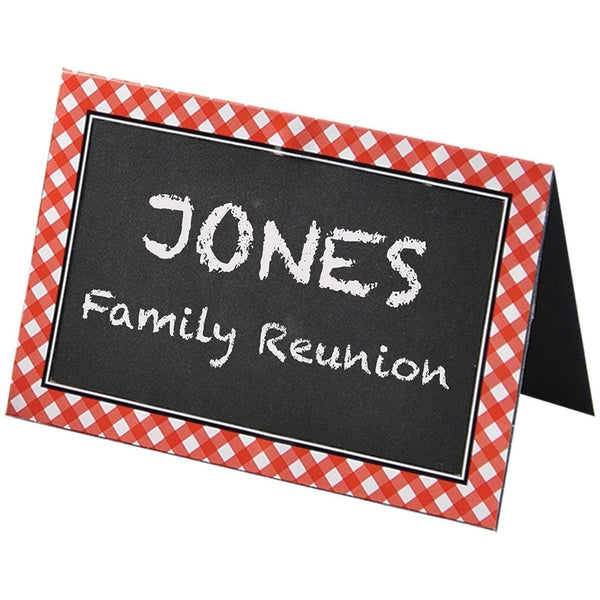 Picnic Party Chalkboard Tent Cards