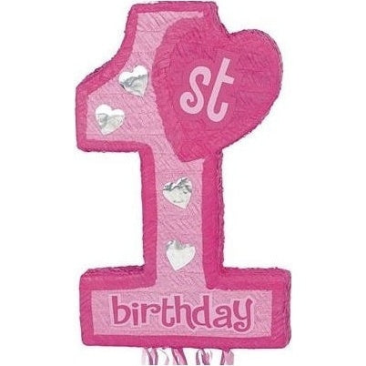 Pinata - Pull 1St Birthday Pink