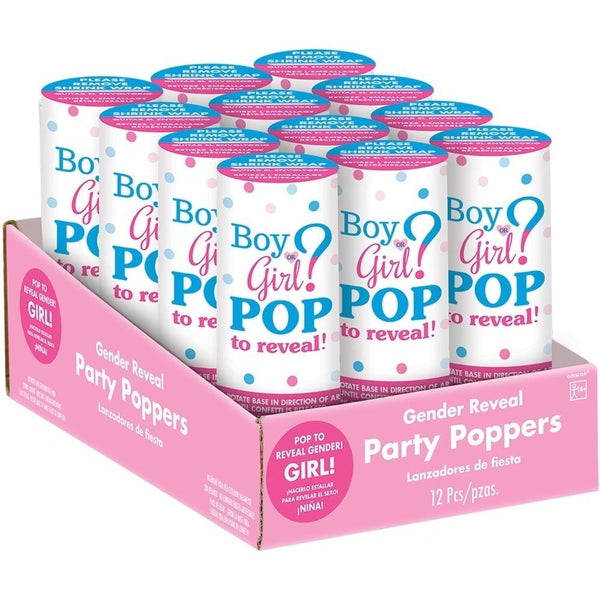 Pink Confetti Girl Poppers