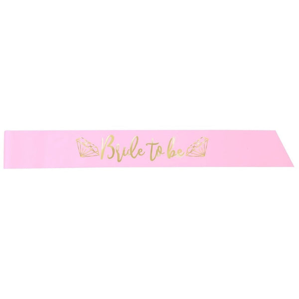 Pink And Gold " Bride To Be" Bachelorette Party Sash
