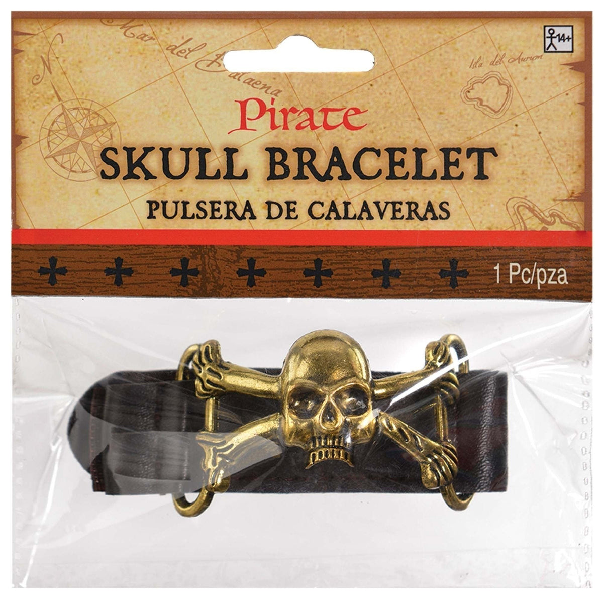 Pirate Skull Cuff Bracelet