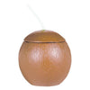 Plastic Coconut Sippy Cup With Straw 18Oz